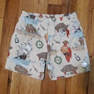 Psycho Tuna Pirate Themed Beige Shorts